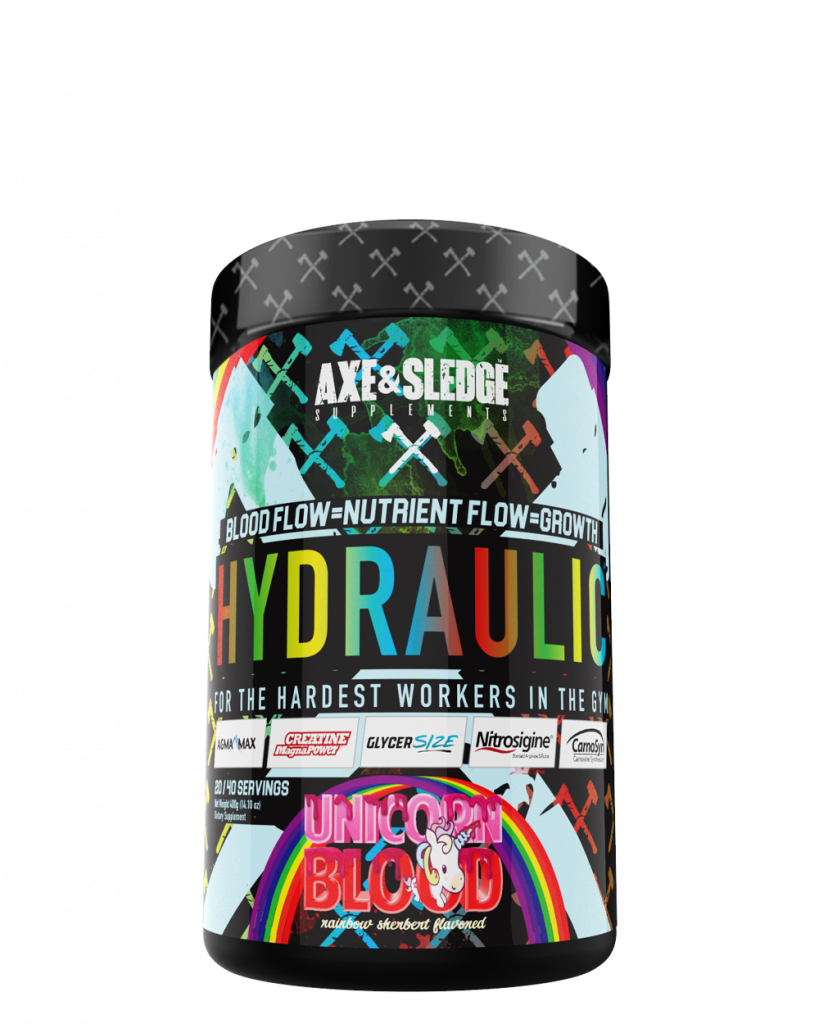 Axe and Sledge Hydraulic Pre Workout Strength and Fitness Gym