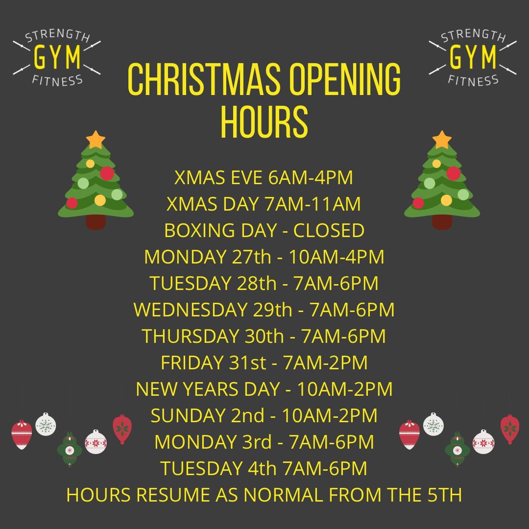 Christmas Opening Times and Updates